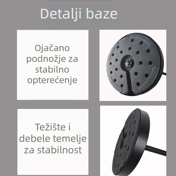 Metalni podesivi podni stalak za surround/satelitne zvučnike, model 306
