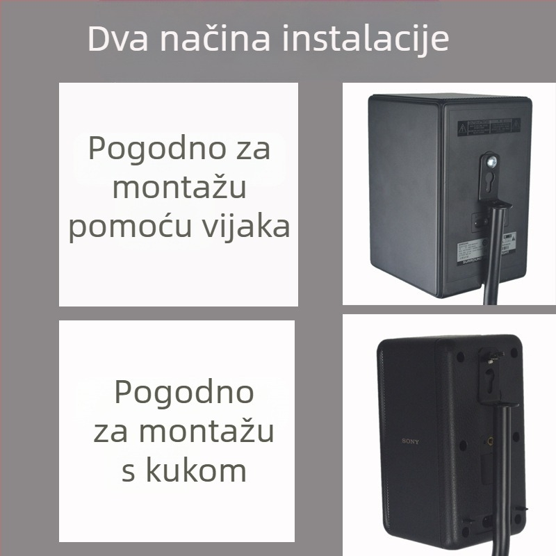 Metalni podesivi podni stalak za surround/satelitne zvučnike, model 306