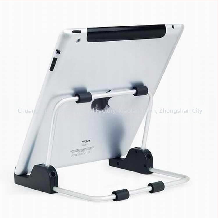 Držač za tablet TS-02, plast + aluminij, dvostrani stolni držač, kompatibilan s iPad, iPad Mini, iPad 2/3/4, težina 0,14 kg