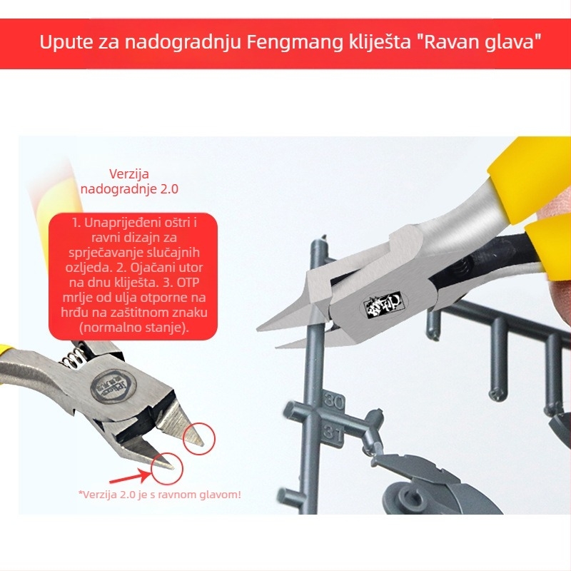 Klešta za Gundam modele – ugljično čelični alat, 80 g, Sharp Edge