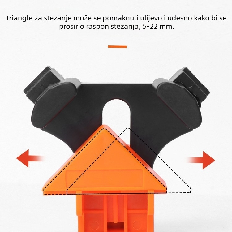 Strong times ABS plastični držač za drvo – pravokutni držač za pričvršćivanje