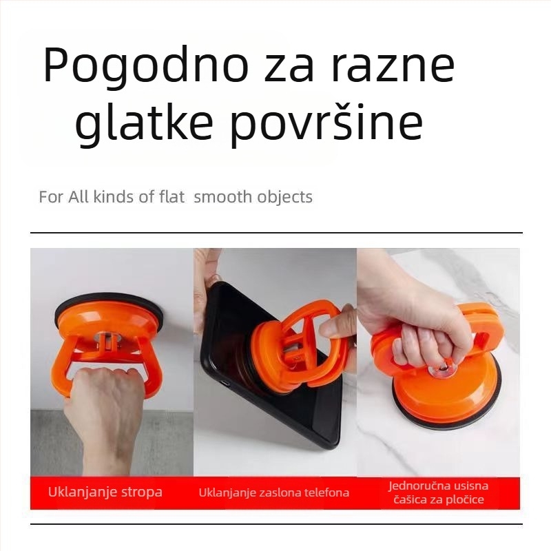 Snažna vakuumska čašica za strop za demontažu i montažu staklenih stropnih ploča u kupaonici