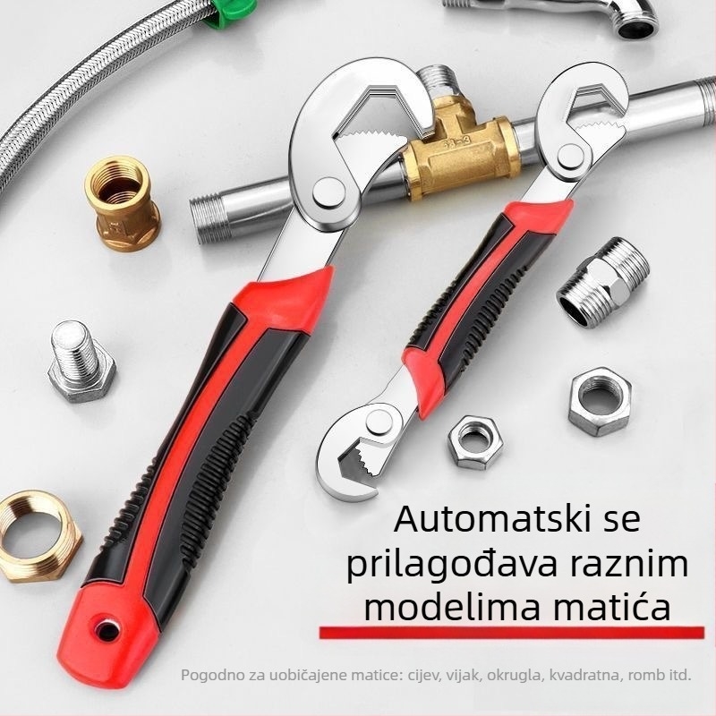 Univerzalni podesivi ključ — višefunkcionalan, od čelika visokog sadržaja ugljika, Marka: Consultation, Površinska obrada: Consultation