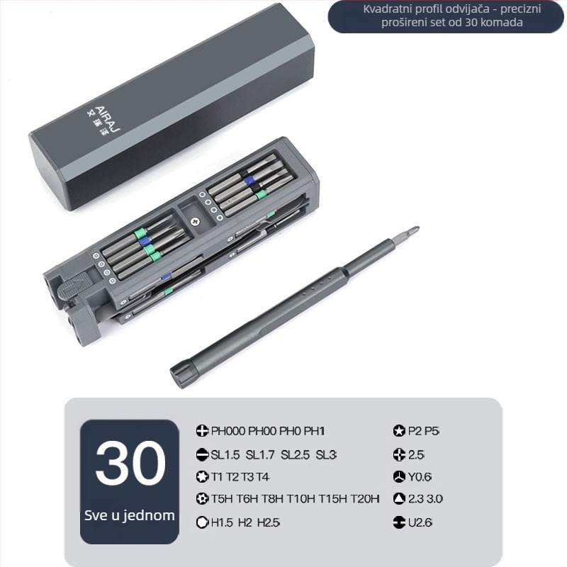 Arrizo magnetni set odvijača za mobitele i prijenosna računala, precizni alati za popravak, Cr-V čelik, težina 550 g