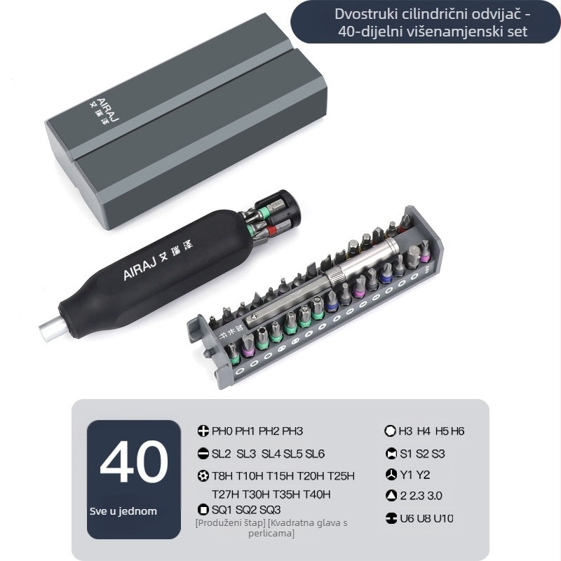 Arrizo magnetni set odvijača za mobitele i prijenosna računala, precizni alati za popravak, Cr-V čelik, težina 550 g