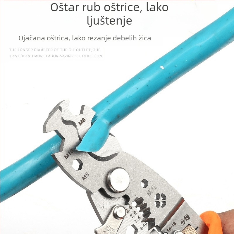 Industrijske klase V-oblik kabele skidanje izolacije, višenamjenska (Težina: 0,2; Oblik: V-oblik; Značajke: skidanje izolacije žica)