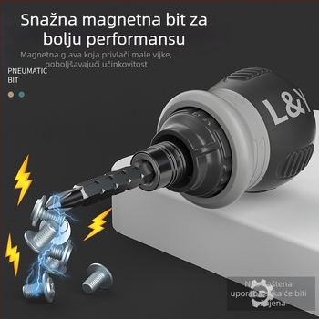 Maibu teleskopski odvijač set s ratchetskim mehanizmom, od krom-vanadija čelika, izoliran i magnetski