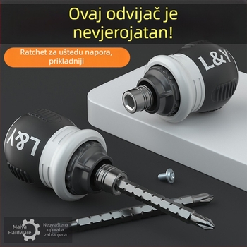 Maibu teleskopski odvijač set s ratchetskim mehanizmom, od krom-vanadija čelika, izoliran i magnetski