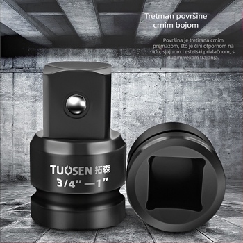 Topson sleeve adapter za električni pneumatski ključ — visoko ugljični čelik, fosfatirana površina