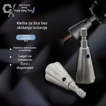 Chuangxiang Tools – Potpuno automatski alat za uvijanje i skidanje izolacije žica za električare; automatski konektor za blok terminala, kućište od nikl-krom čelika
