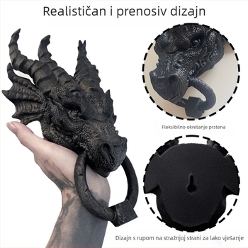 Gotička skulptura od smole za vrata – klasična dekoracija za zid za ulazna vrata, poklon za zabave