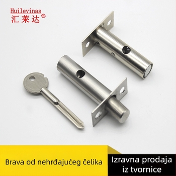 Brava vrata cijevnog bunara s skrivenim križnim ključem, model 001, za metalna, drvena i protupožarna vrata.