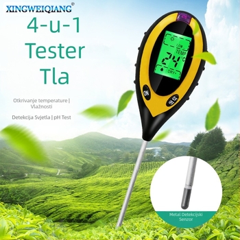 4-u-1 elektronički tester tla s mjerenjem pH tla, mjeračem svjetla i detektorom temperature i vlage, plastično kućište — Xing Weiqiang