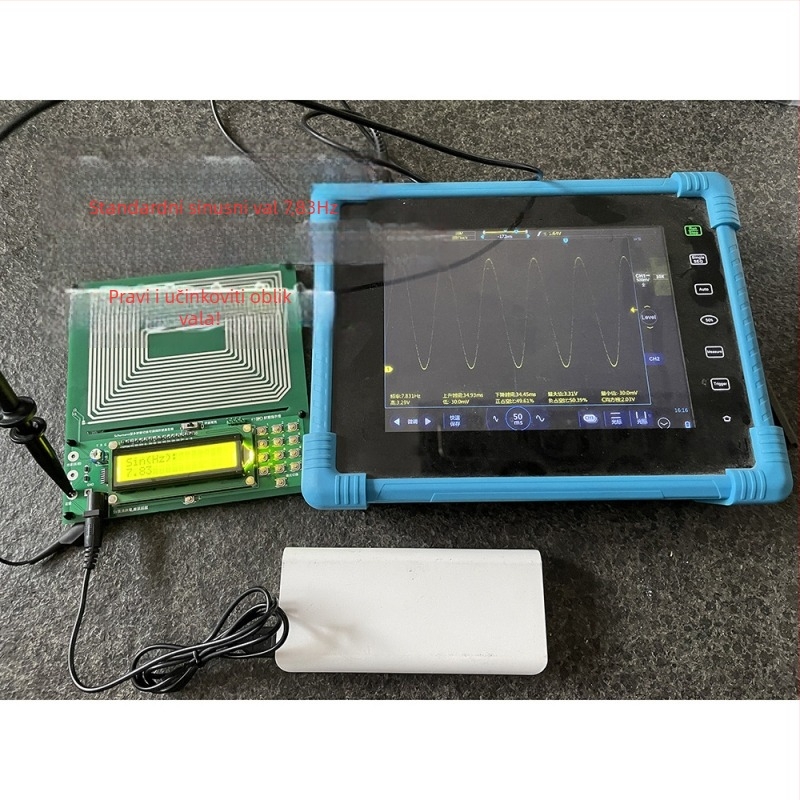 Schumannov valni generator s čistim sinusnim signalom, modulacija frekvencije, raspon 0.01 Hz–300000 Hz