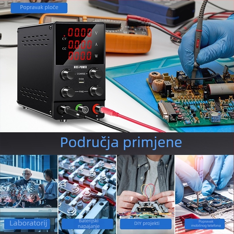 SPS1203 Visokonaponski DC regulirani izvor napajanja, 120 V, 3 A, 360 W, za elektroplatiranje i elektrolizu, s podešivim visokim naponom