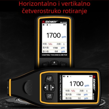 Shendawei SW6310A/SW6310B Mjerač debljine filma za automobilsku boju sa LCD zaslonom, napajanje 1,5V