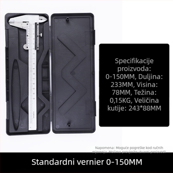 Neutral Vernier mjerač za mjerenje unutarnjeg promjera, visokougljična čelična verzija, nastavna verzija