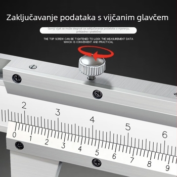 Neutral Vernier mjerač za mjerenje unutarnjeg promjera, visokougljična čelična verzija, nastavna verzija