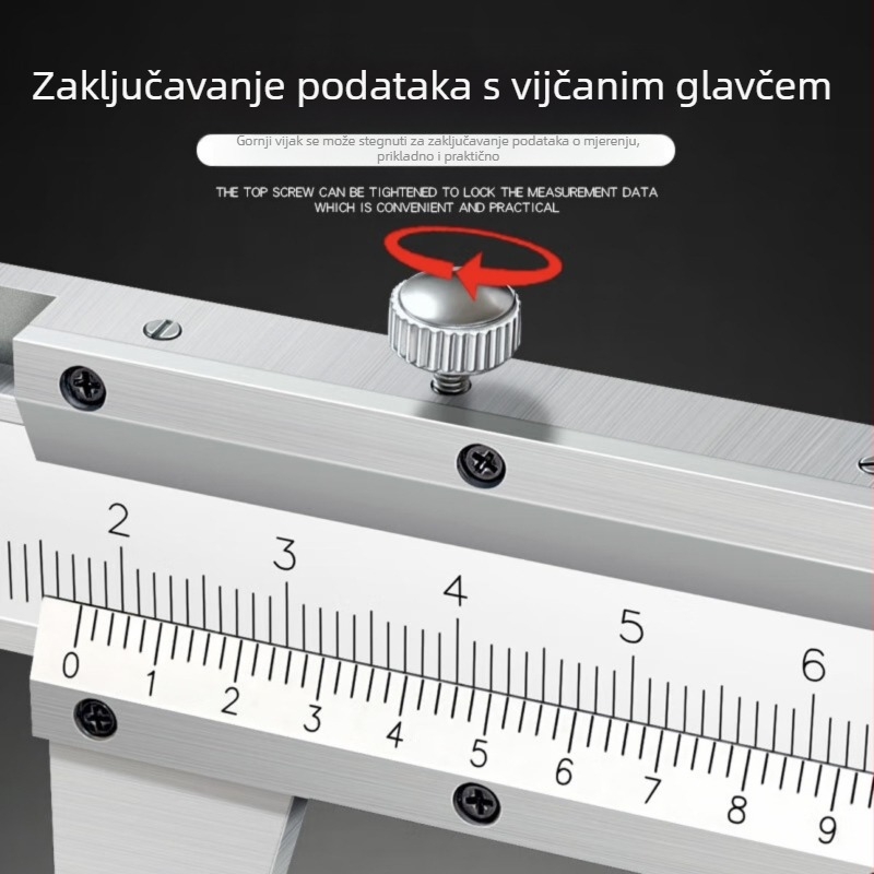 Neutral Vernier mjerač za mjerenje unutarnjeg promjera, visokougljična čelična verzija, nastavna verzija