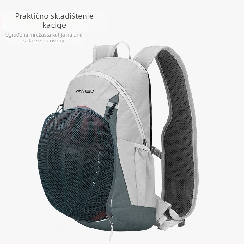 Ruksak za biciklizam za cestovne i planinske bicikle, kapacitet 12L, model 1061#, najlon/poliester, s kišnom navlakom