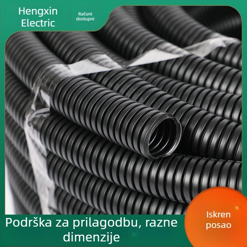 Xin Bo Feng Bellows valoviti PVC električni kanal — plastika, otporan na plamen V0, -10°C do +80°C, izolirani kabelski kanal