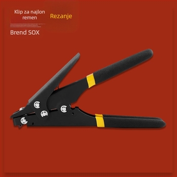 Pistolj za zip vezice, ručni, automatsko zatezanje, anti-slip metalno kućište, SOX, visoko ugljični čelik, težina 0.26