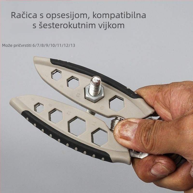 Klešta za skidanje izolacije kablova za električare — Senssheng, materijal: krom-vanadij čelik, težina 150 g, funkcija: skidanje izolacije, značajke: standardne