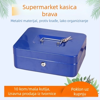 Metalna kutija za novac u supermarketu sa bravom - Yongfa, model F0268, težina 1,5 kg