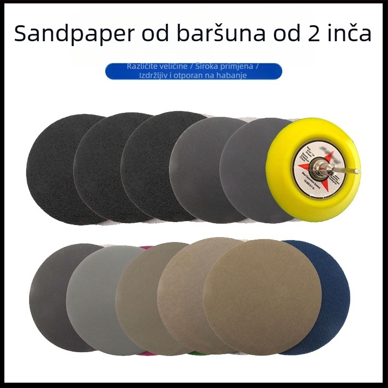 Disk brusnog papira s flokiranom stražnjom stranom za mokro/suvo korištenje; materijal: brusni papir; marka: 1; komplet: 1; kućna upotreba