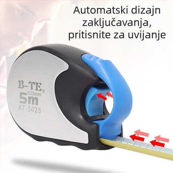 Bonte mjerna traka, 5 m, automatsko zaključavanje, otporna na pad, za stolara