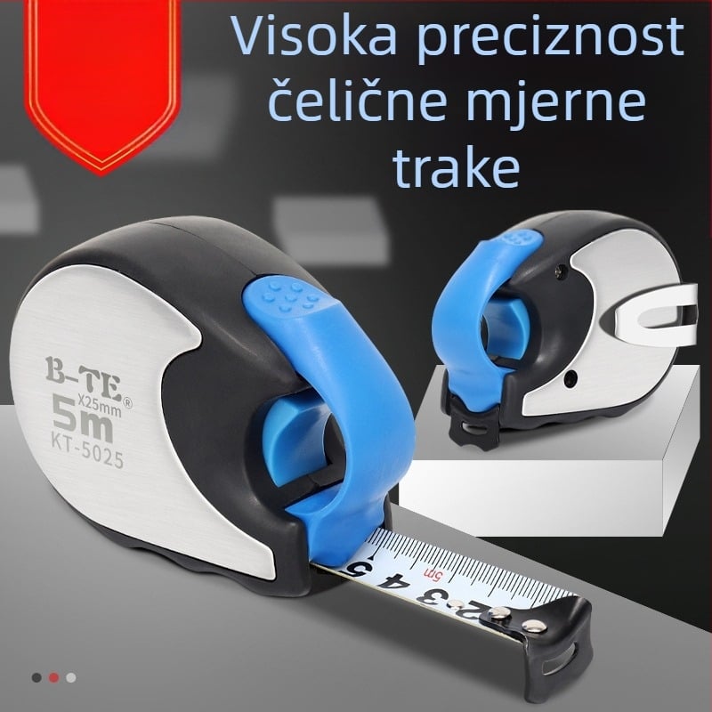 Bonte mjerna traka, 5 m, automatsko zaključavanje, otporna na pad, za stolara