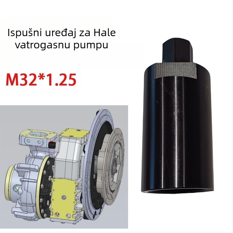 NACHEE Poseban vučnik za Hale pumpe za vatrogasnu opremu, unutarnji navoj M32×1.25, karbonska čelika, standardni dijelovi