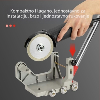 Električni alat za čišćenje spojeva pločica — aluminijski držač za pretvaranje kutne brusilice u ručni automatski alat za čišćenje spojeva