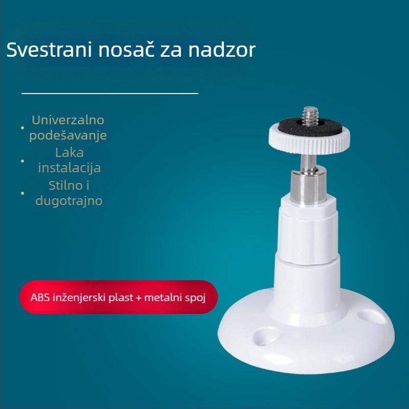 Nosač zidni za kameru nadzor, plastični, 360° rotacija, model 206, za unutarnju i vanjsku primjenu