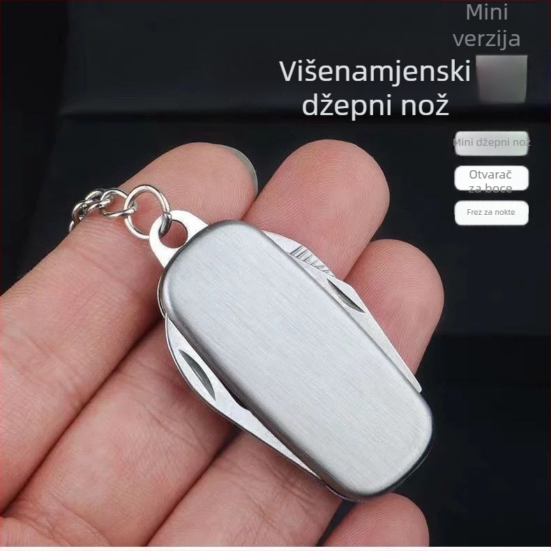 Višenamjenski sklopivi nož za kampiranje i preživljavanje, prenosni s funkcijom rezanja voća