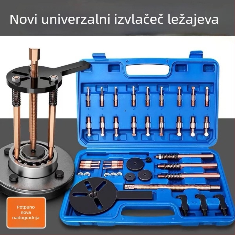 Automobilski vučni alat za ležaje, odvijački vuč za ležaje s tri kandže, 18-u-1 višenamjenski vuč