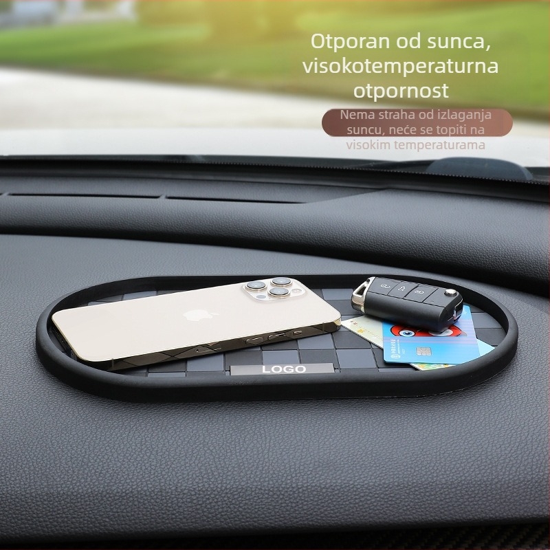 Protuklizna podložica za instrument ploču i središnju konzolu automobila, PVC, otporna na visoke temperature, periva, s otisnutim logom