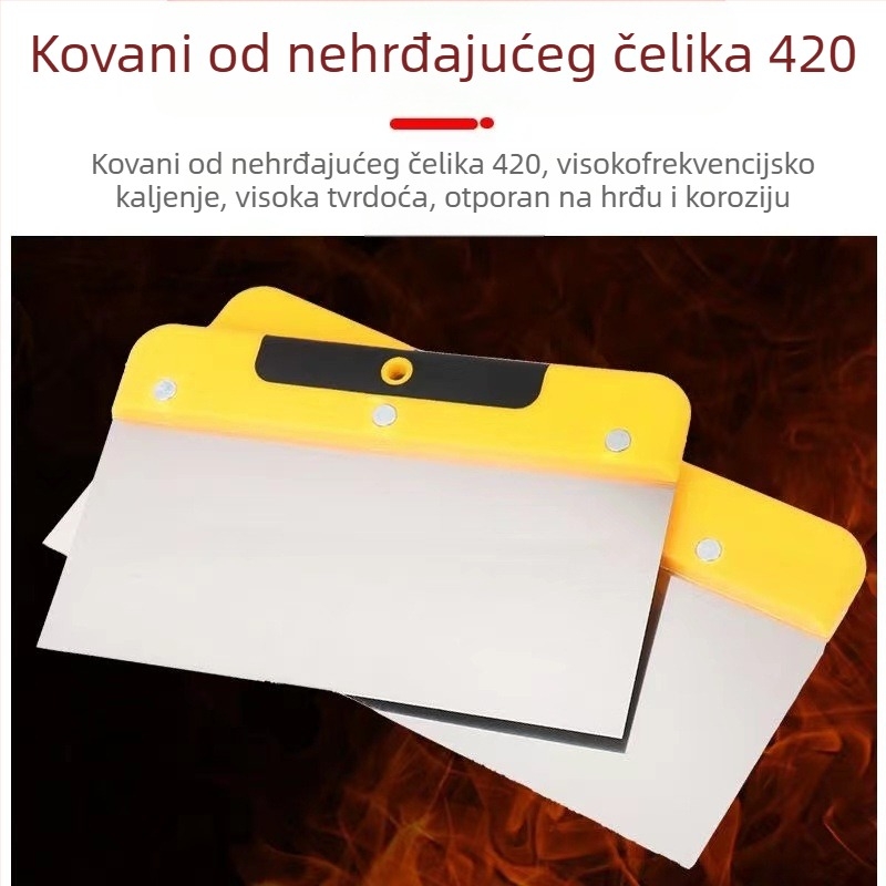 Nehrđajući čelični nož za špachtlu s plastičnom ručkom, za široku primjenu
