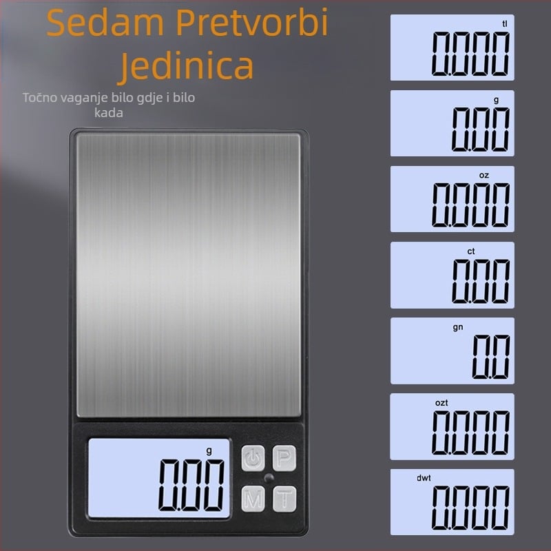 Vaga za nakit T50, CHANGXIE, elektroničko mjerenje, raspon 0,01 g–1000 g