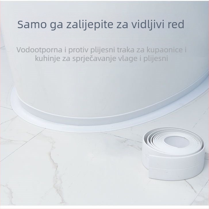 Samoljepljiva traka za zaptivanje kutova kuhinjskog sudopera i kupaonice — vodootporna, otporna na plijesan, brtvljenje spojeva