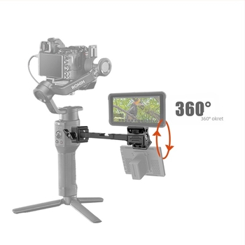 Bočni prošireni držač za rasvjetu, mikrofon i monitor RS3 mini / RSC2 — TLB-027, aluminijska legura, težina 82 g, kompatibilan RS3 mini i RSC2, pakiranje: 1 kom.