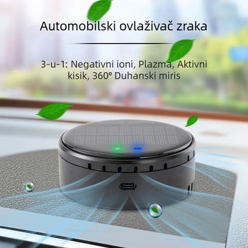 Automobilski čistač zraka s dvostrukim jezgrom, USB napajanje, 50 m3/h, tih rad <36 dB, uklanjanje formaldehida