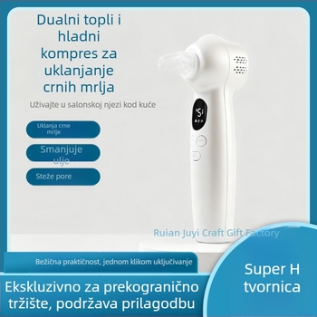 Ultrazvučni uređaj za čišćenje pora s vibracijskom masažom, hladnim i toplim kompresom, usisavanje crnih točkica i akni - Model JY-0088, ABS kućište, CE ROHS FCC, 5 stupnjeva podešenja