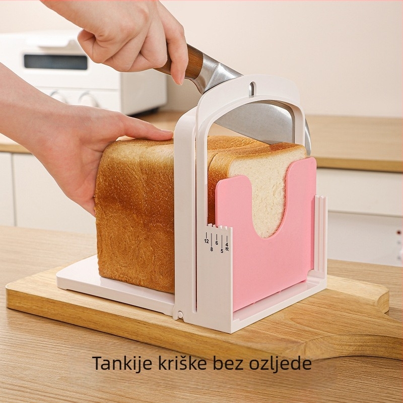 Japanski stil rezač kruha s kalupom za kriške i stalkom za kriške; ABS materijal; tisk logotipa; mogućnost prilagodbe