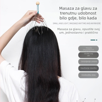 Masazer za glavu s kandžom – ručno upravljanje, gnječenje (Brand: Bian Xu, Model: 888)