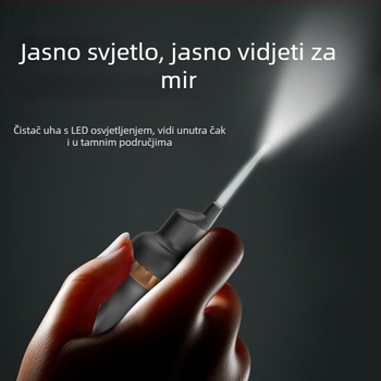 Svijetleća automatska električna žličica za uši za bebe i djecu — mekani vrh, siguran dizajn