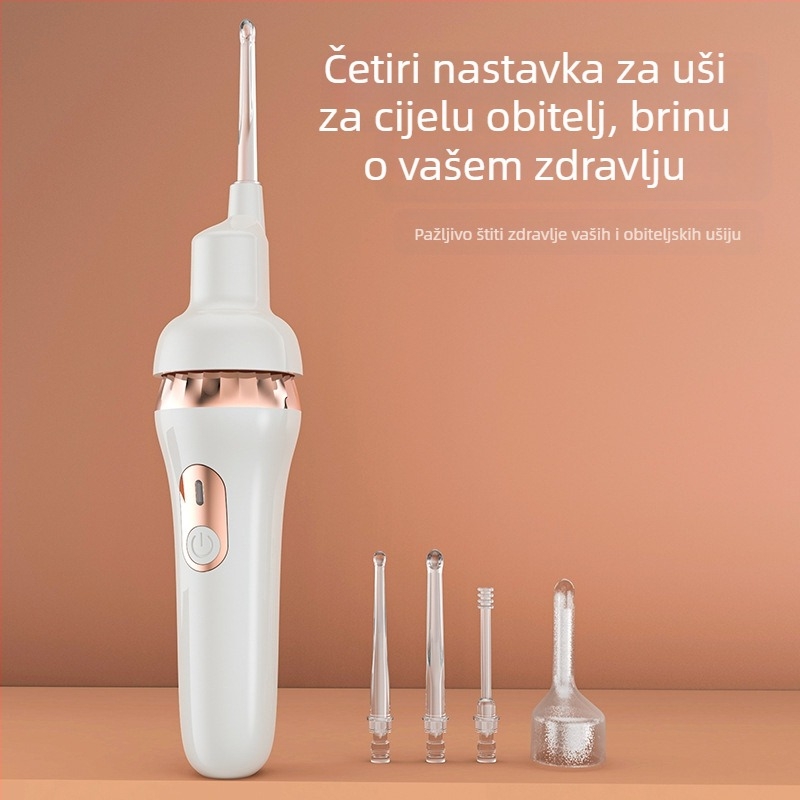 Svijetleća automatska električna žličica za uši za bebe i djecu — mekani vrh, siguran dizajn