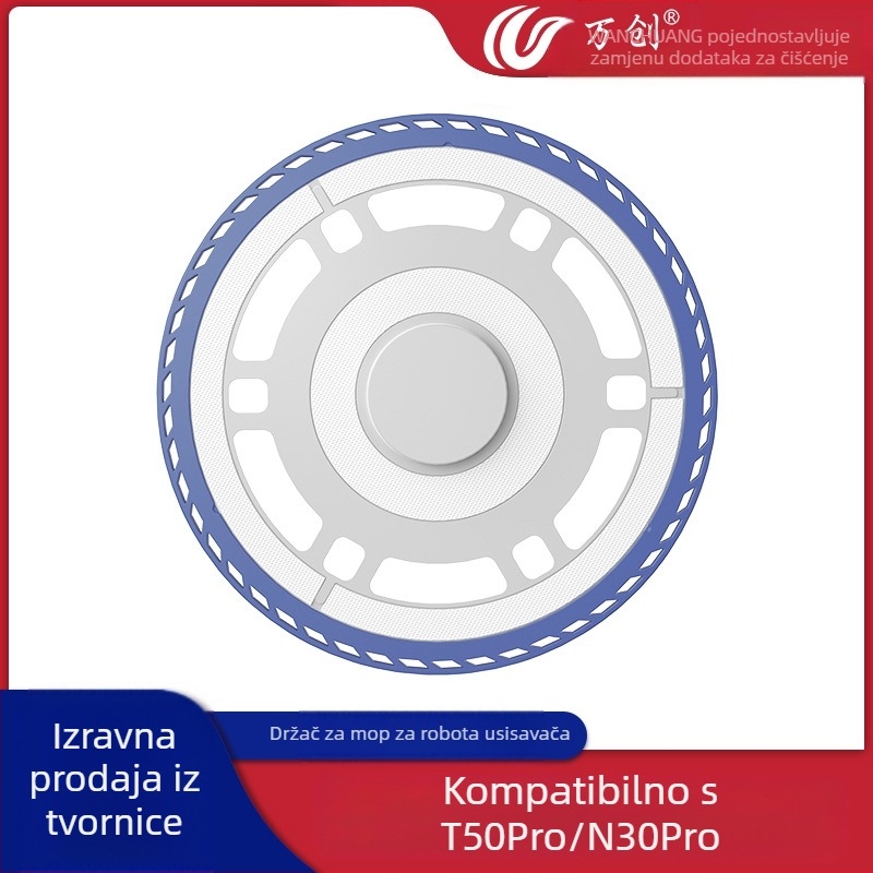 Wanchuang držač mop za Ecovacs T50 Pro/N30 Pro/T30 robotski usisivač, za kućnu upotrebu, pogodan za prostore preko 150 m², jamstvo materijala.