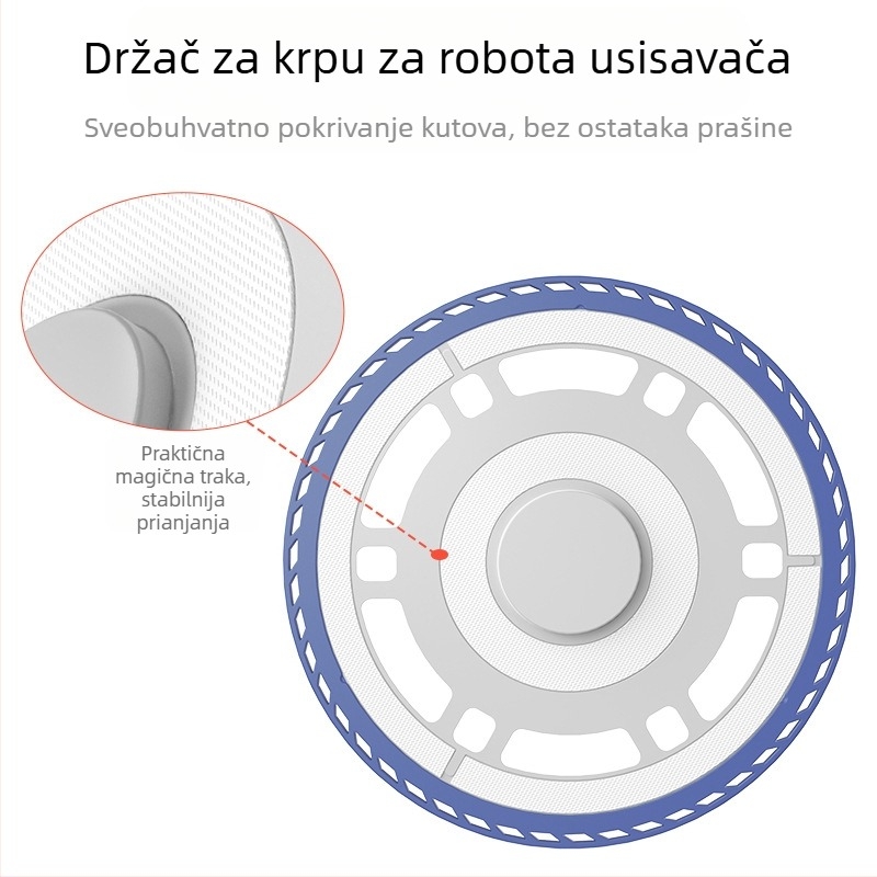 Wanchuang držač mop za Ecovacs T50 Pro/N30 Pro/T30 robotski usisivač, za kućnu upotrebu, pogodan za prostore preko 150 m², jamstvo materijala.