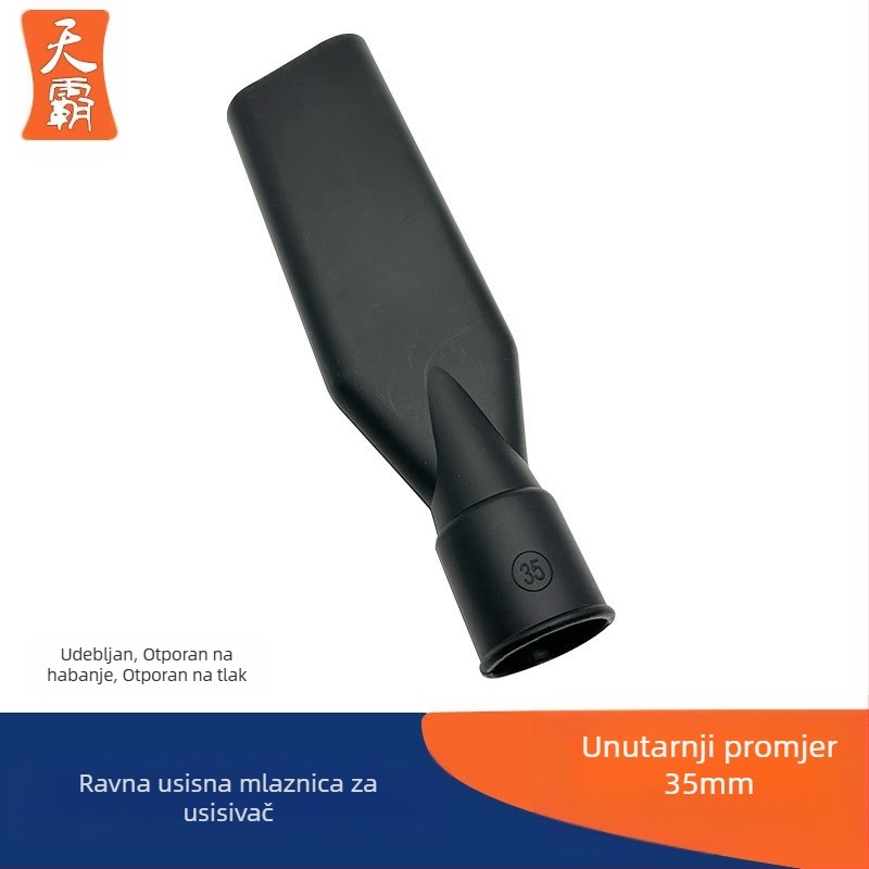 Ploški nastavak usisivača — s univerzalnim konektorom, od plastike, unutarnji promjer 35 mm, napajanje 111–240 V, pogodan za površine do 10 m²
